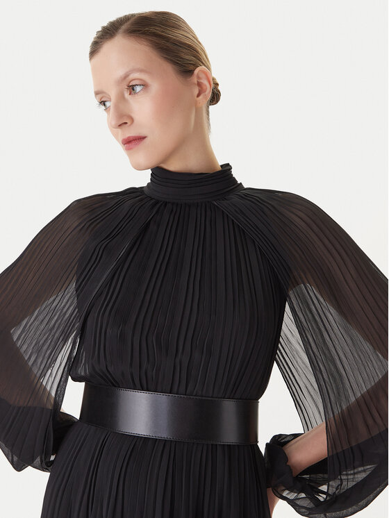 KAOS KAOS Coctailkleid RI1GX006 Schwarz Regular Fit