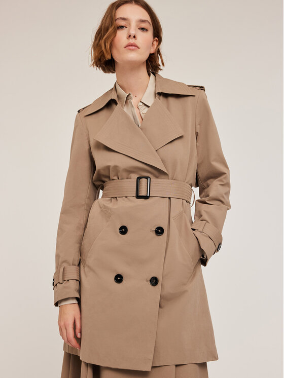 Motivi Motivi Cappotto 0058Q000567N013 Écru Regular Fit