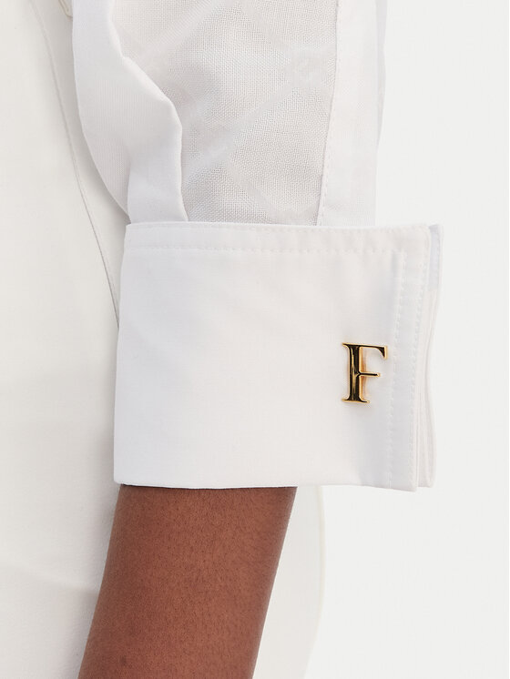 Elisabetta Franchi Elisabetta Franchi Marškiniai CA-141-61E2-V390 Balta Regular Fit