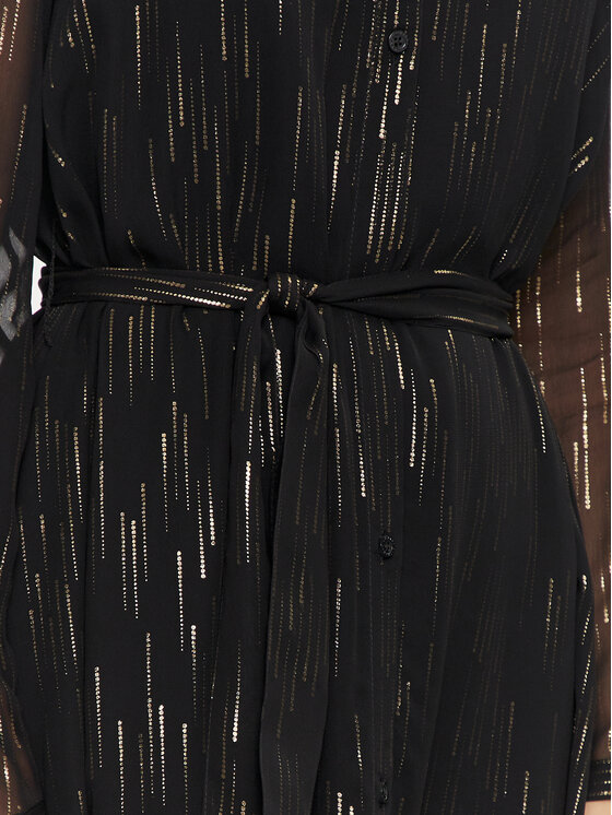 Armani Exchange Armani Exchange Haljina košulja 6DYA44 YN2VZ 42AP Crna Regular Fit
