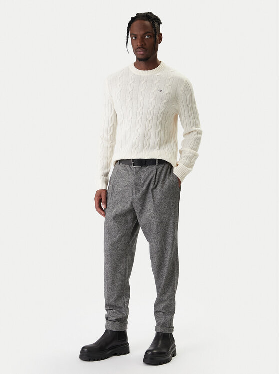 Gant Gant Sveter 8050213 Écru Regular Fit
