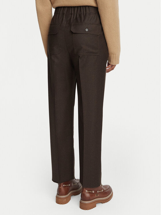 Weekend Max Mara Weekend Max Mara Spodnie materiałowe Hateley 2625136042 Brązowy Regular Fit