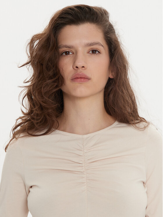 Sisley Sisley Rollkragenpullover 3903L200S Beige Slim Fit