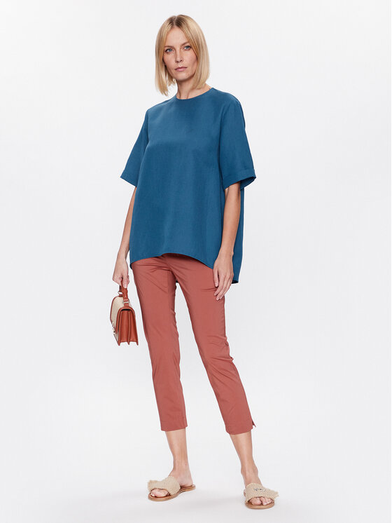 Liviana Conti Liviana Conti Штани з тканини CNTK37 Коричневий Regular Fit