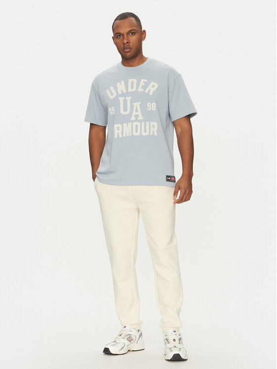 Under Armour Under Armour T-Shirt Heavyweight Varsity 1390179 Světle modrá Oversize