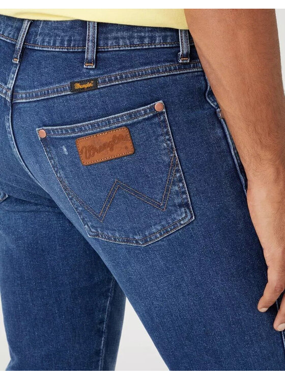 Wrangler Wrangler Jeansy LARSTON Niebieski Slim Fit