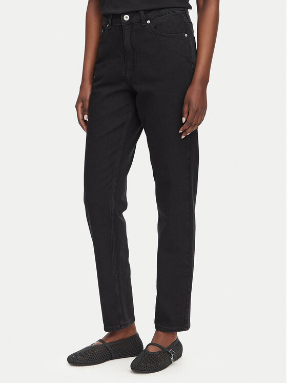 Karl Lagerfeld Jeans Blugi A4W10037 Negru Mom Fit