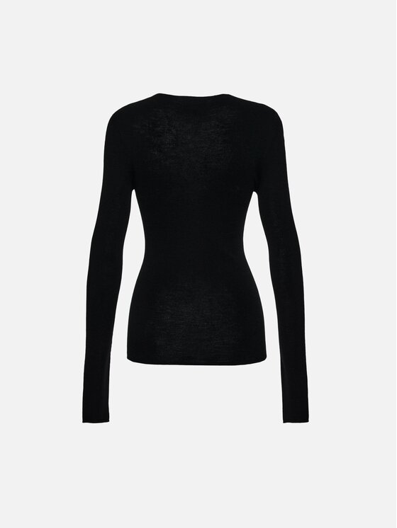 La Mania La Mania Bluzka NANCY Czarny Basic Fit