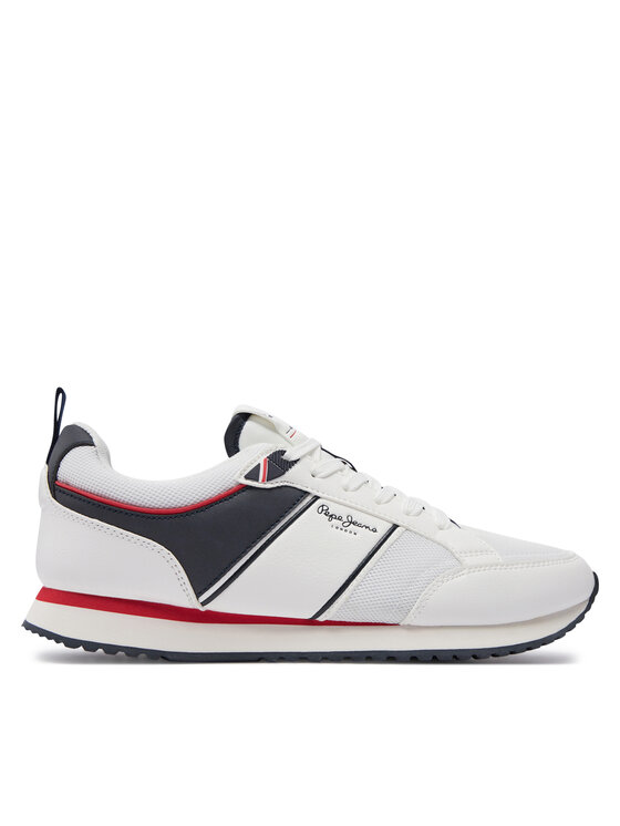 Pepe Jeans Sneakersy Dublin Brand PMS40009 Biela