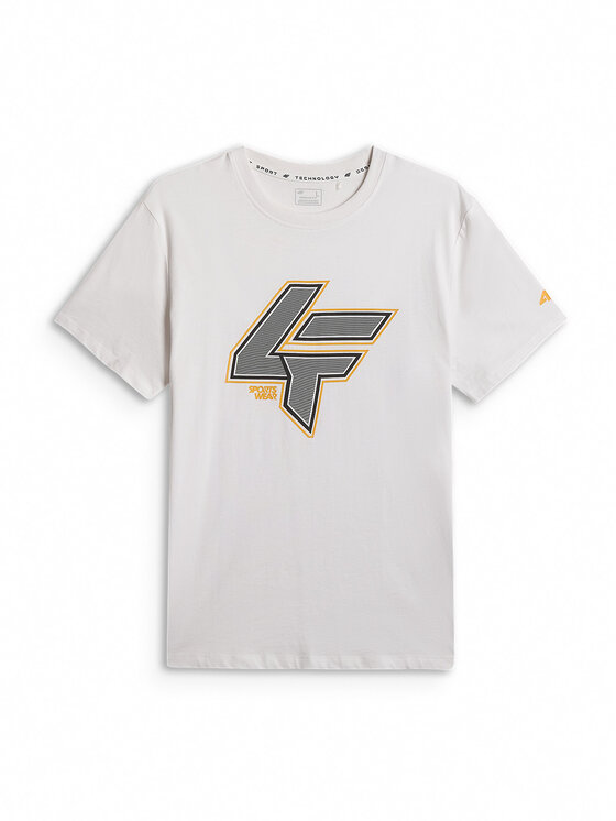 4F 4F T-Shirt CITY Biały Regular Fit