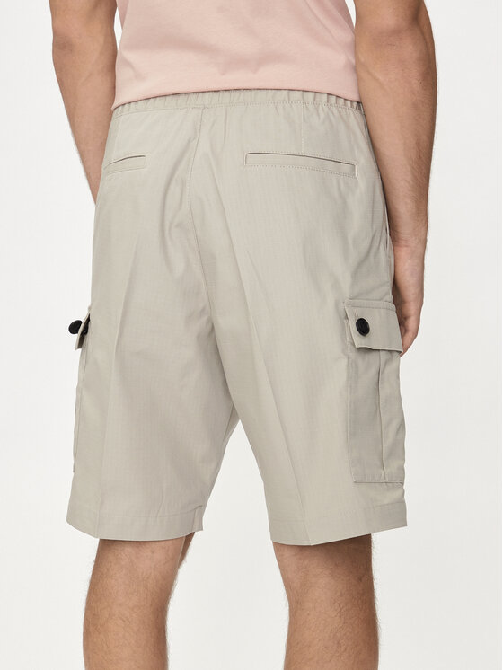 HUGO Hugo Pantalon scurți din material Garlio242 50510594 Gri Regular Fit