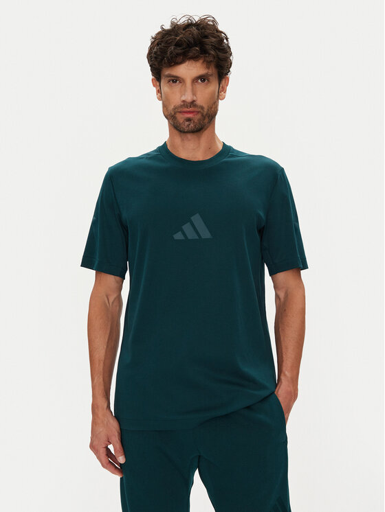 adidas adidas T-Shirt Z.N.E. JW4736 Zielony Regular Fit