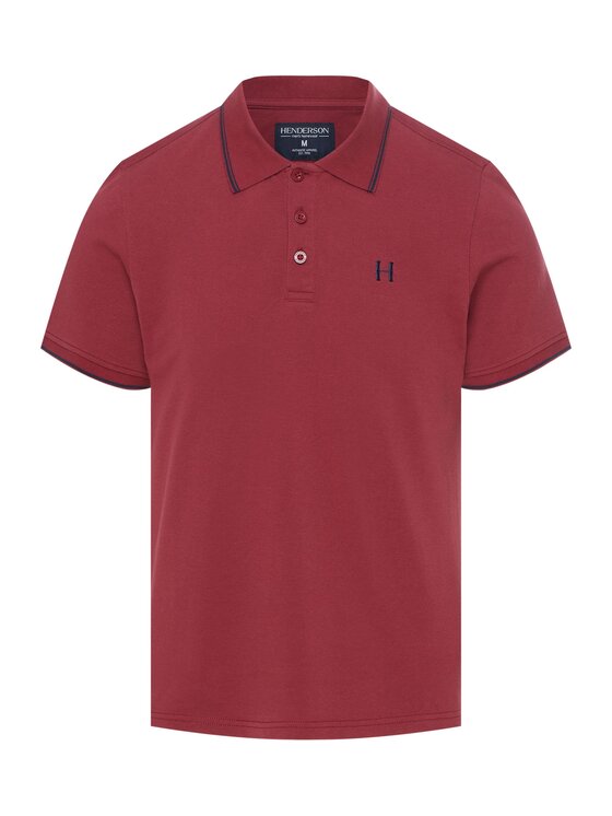Henderson Henderson Polo 44616 Bordowy Regular Fit
