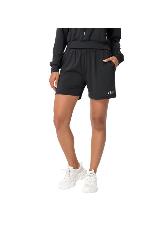 Yeaz Yeaz Szorty materiałowe MOOD Stoffshorts Czarny Regular Fit