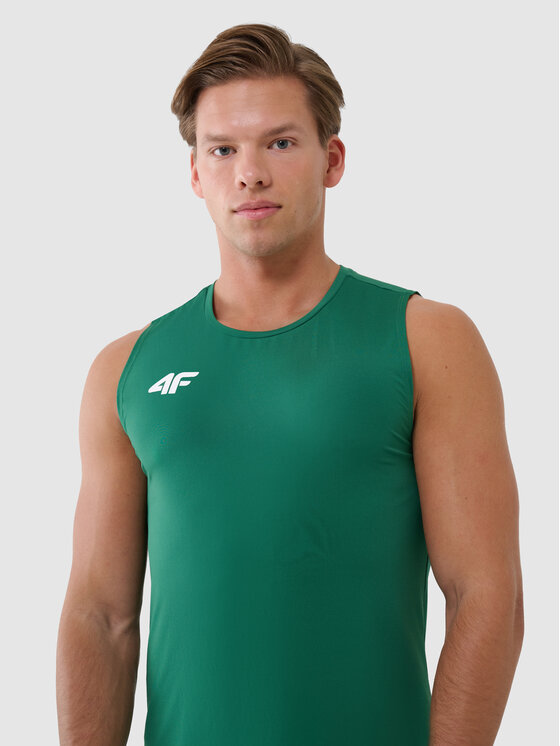4F 4F Tank top NOS Zielony Regular Fit