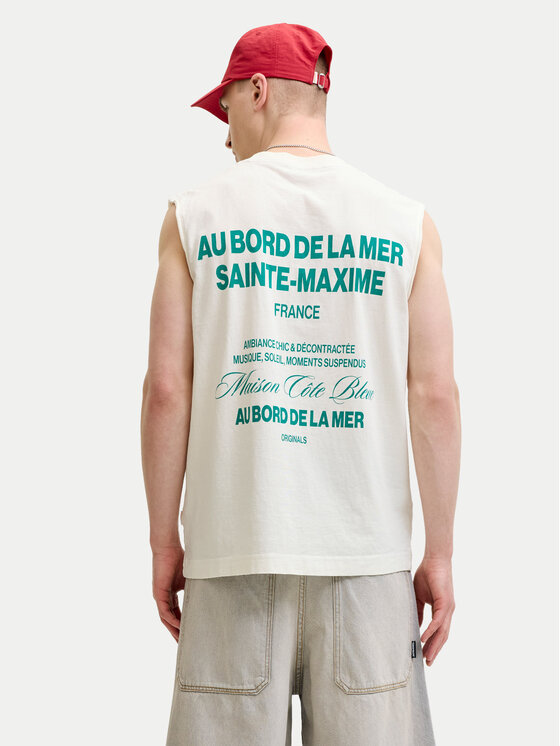 Jack & Jones Jack & Jones Tank top Cassis 12295076 Bijela Regular Fit