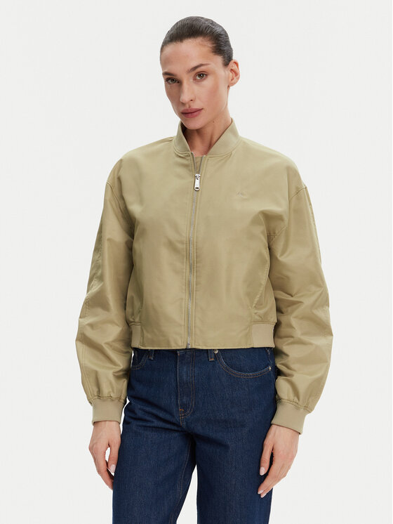 Calvin Klein Jeans Bundy bomber Hero LV047B528G Béžová Relaxed Fit