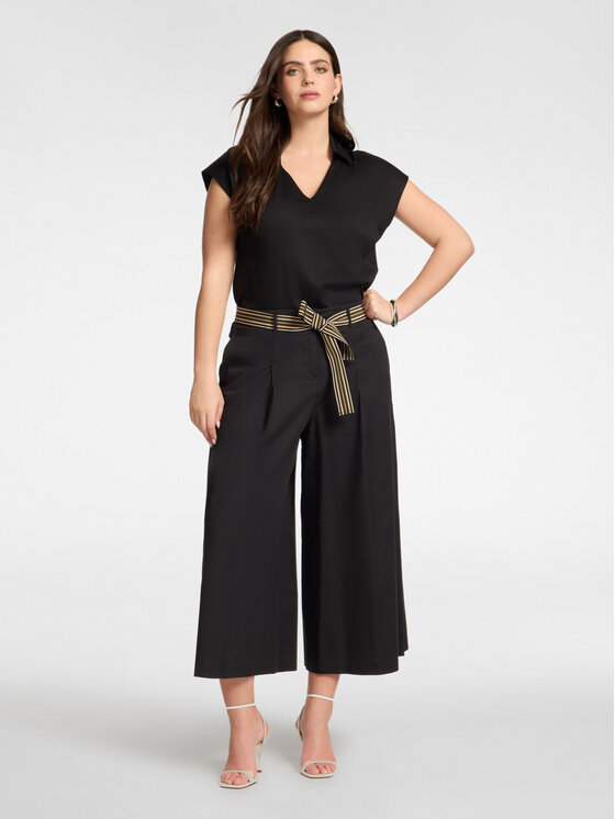 Elena Mirò Elena Mirò T-Shirt G094Z000615N033 Czarny Regular Fit