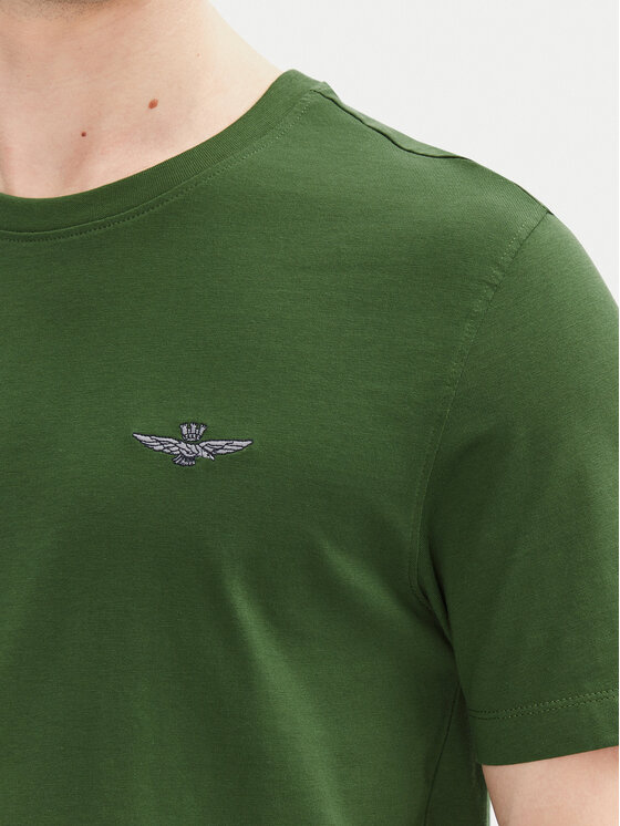 Aeronautica Militare Aeronautica Militare Majica 251TS2376J592 Zelena Regular Fit