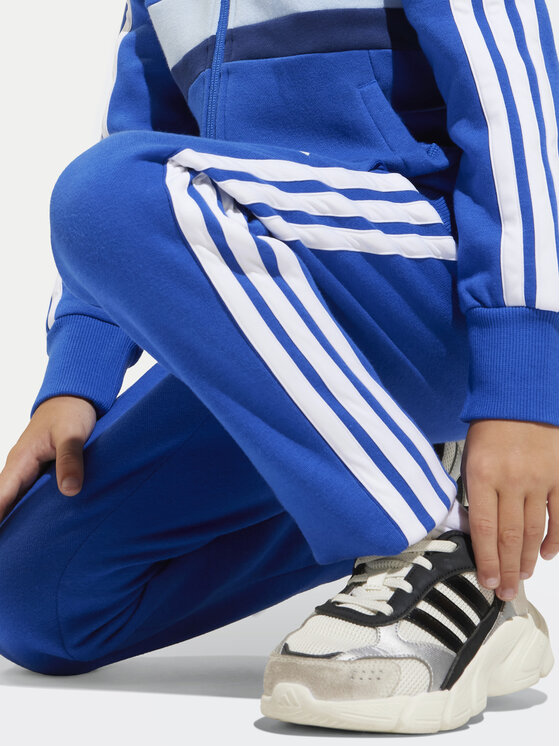 adidas adidas Спортивний костюм Seasonal Essentials Tiberio 3-Stripes JC7488 Голубий Regular Fit