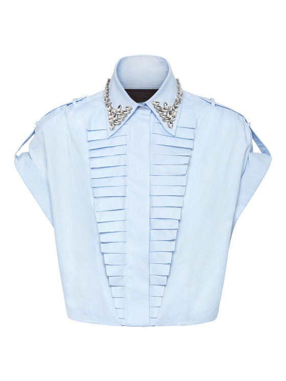 PHILIPP PLEIN PHILIPP PLEIN Košeľa 22559 Svetlo modrá Fitted Fit