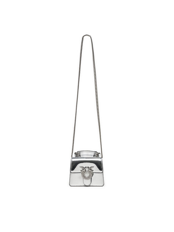 PINKO PINKO Soma Love One Top Handle Micro Light AI 24-25 PLTT 102740 A1JD Sudraba