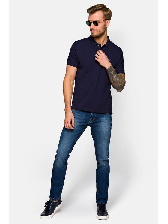 Lancerto Lancerto Jeansy Stamford Niebieski Slim Fit