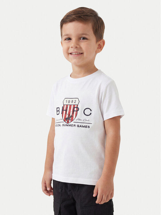 Beverly Hills Polo Club Beverly Hills Polo Club Póló P-SS26B-TS414011 Fehér Regular Fit