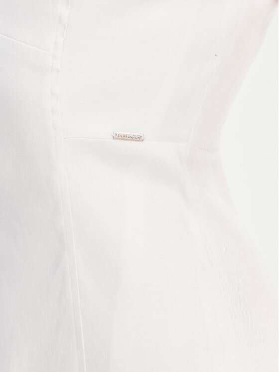 Guess Guess Sommerkleid W5GK41 WH5L2 Weiß Regular Fit