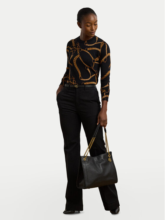 LAUREN RALPH LAUREN LAUREN RALPH LAUREN Majica 200971373001 Crna Slim Fit