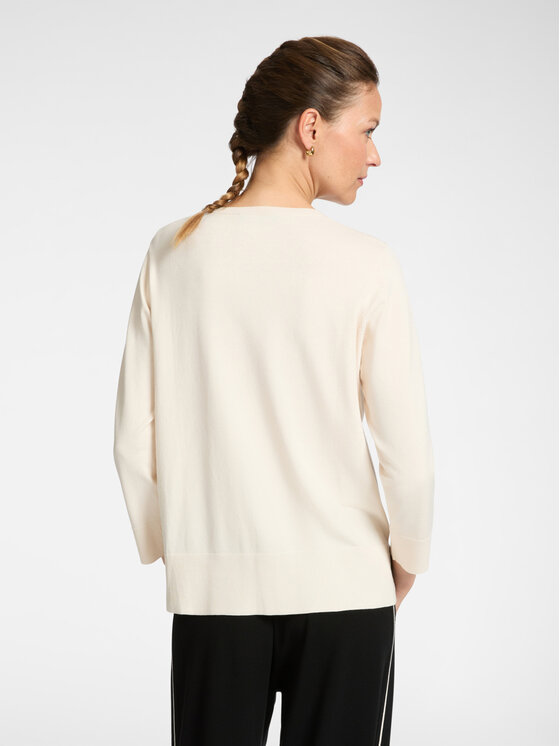 Elena Mirò Elena Mirò Maglione M449Z000577N002 Bianco Regular Fit