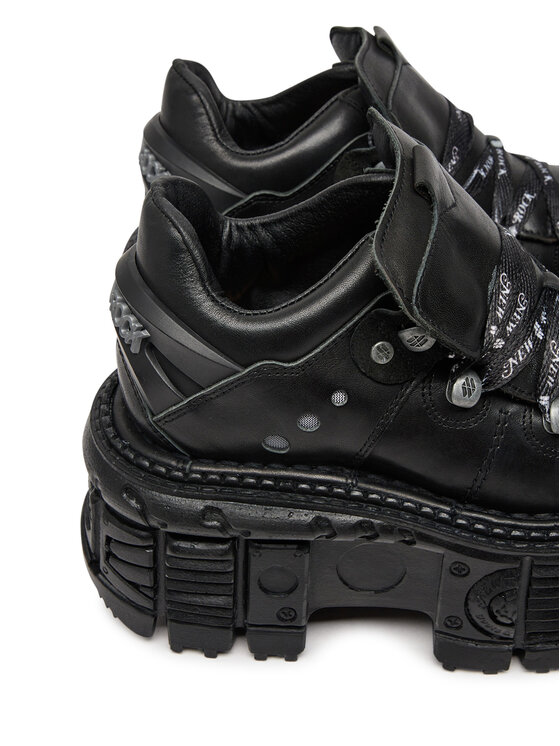 NEW ROCK Bocanci M-TANK120NSHLACE-S1 Negru | Modivo.ro