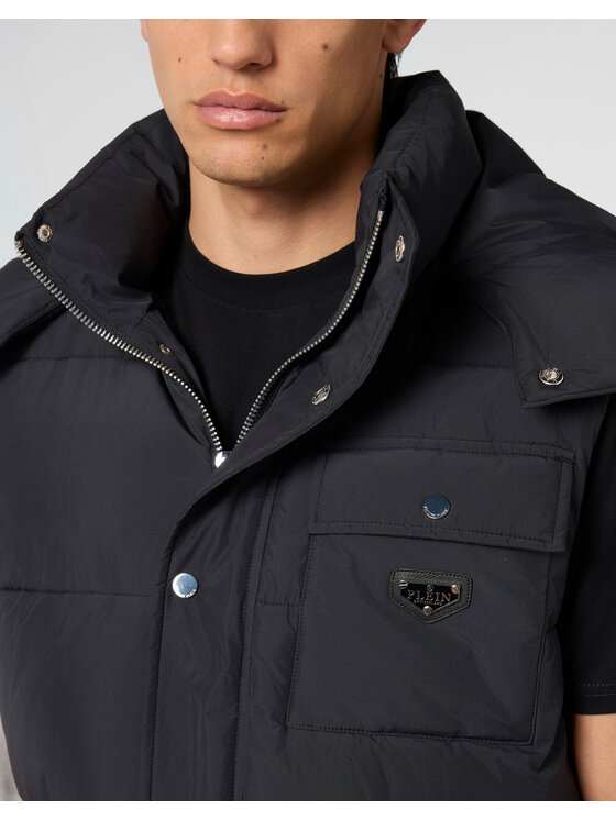 PHILIPP PLEIN PHILIPP PLEIN Kamizelka 28620 Czarny Regular Fit