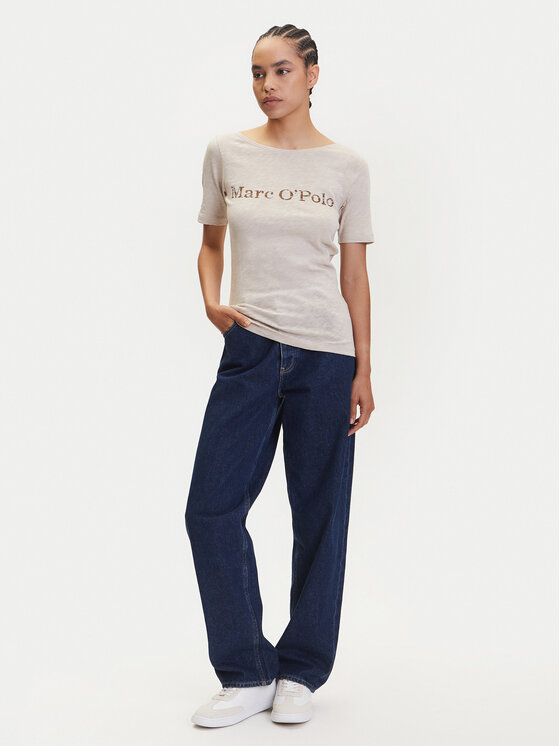 Marc O'Polo Marc O'Polo T-särk 504 2261 51231 Beež Regular Fit