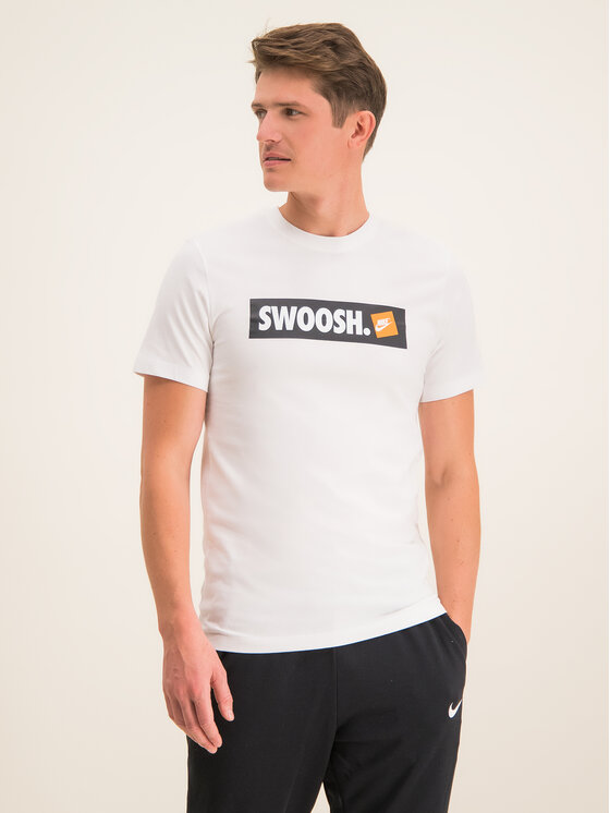 Nike Nike Футболка Nsw Swoosh AR5027 Білий Regular Fit