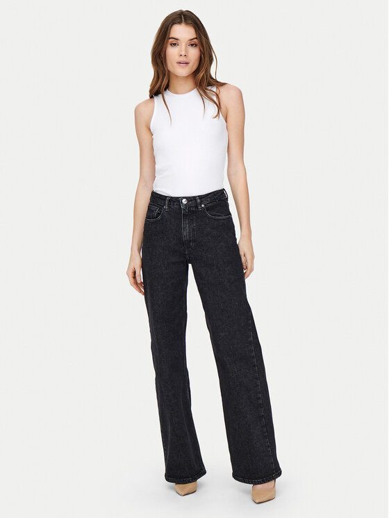 ONLY ONLY Farmer Juicy 15235241 Fekete Wide Leg