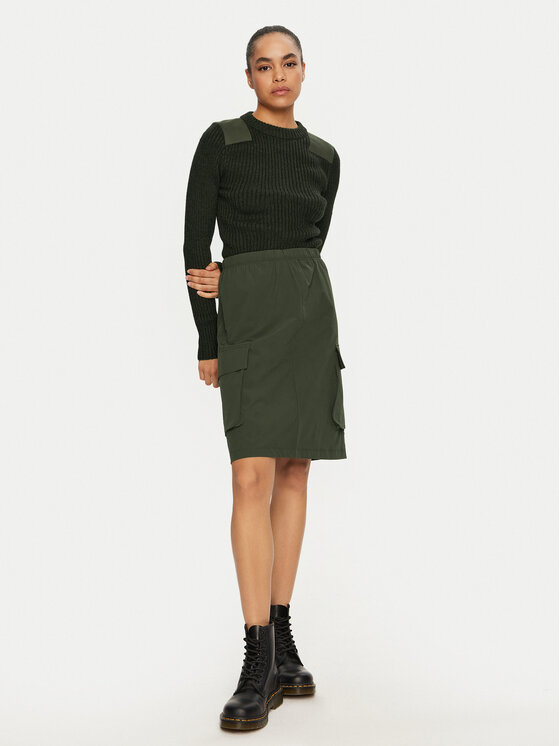 Champion Champion Пуловер 117495 Зелен Slim Fit
