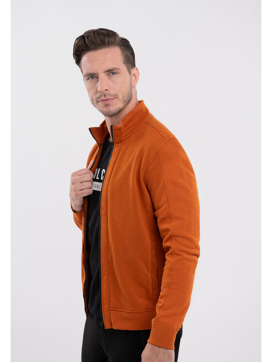 Volcano Volcano Bluza B-KAD Pomarańczowy Regular Fit