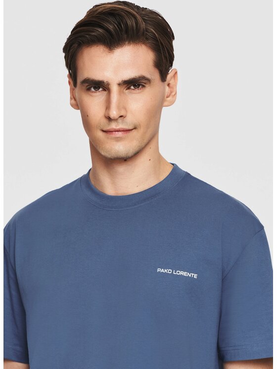 Pako Lorente Pako Lorente T-Shirt P26SF-TT-006 Niebieski Classic Fit
