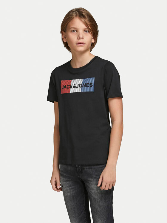 Jack&Jones Junior T-krekls 12152730 Melns Regular Fit