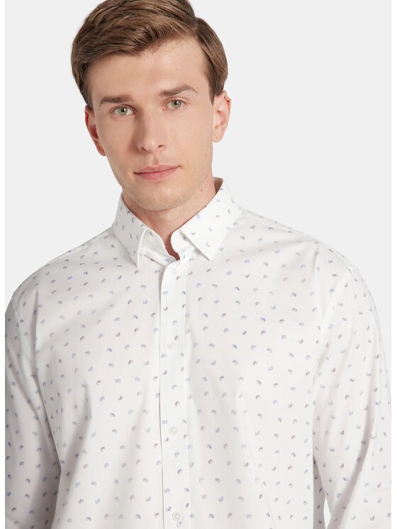 Pako Lorente Pako Lorente Koszula P25WF-1X-026 Biały Regular Fit