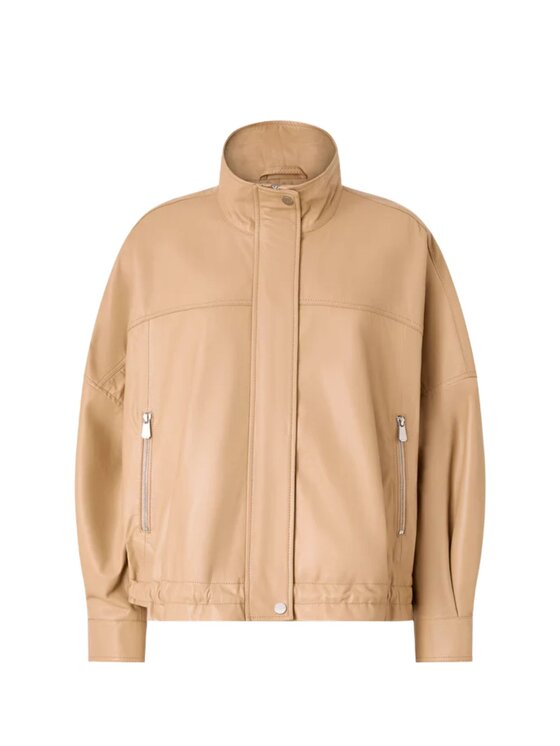 PINKO PINKO Kurtka outdoor BAILEE BLOUSON NAPPA LEGGERA Beżowy Comfortable Fit