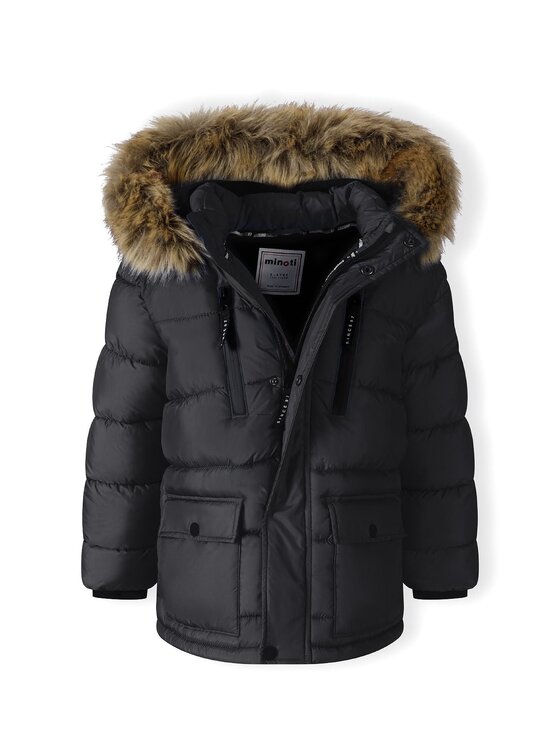minoti minoti Kurtka zimowa 33COAT509 Czarny Regular Fit