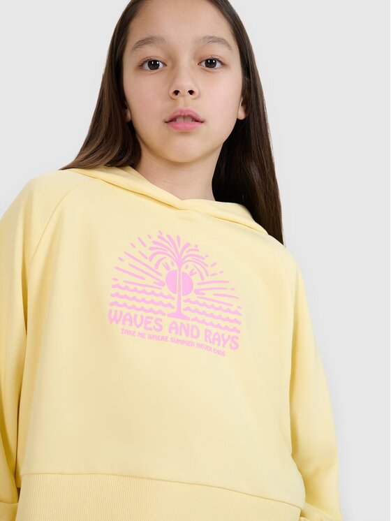 4F 4F Felpa 4FJRSS25TSWSF2252-71S Giallo Oversize