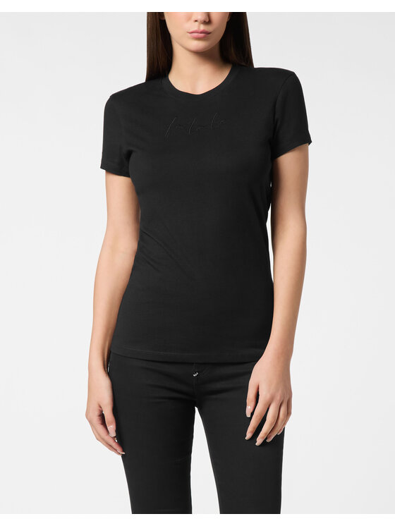 PHILIPP PLEIN PHILIPP PLEIN T-shirt 26531 Nero Skin Tight Fit