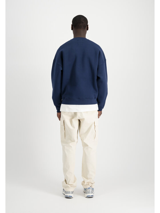 Alpha Industries Alpha Industries Bluza Japan Warrior Sweatshirt Granatowy Relaxed Fit