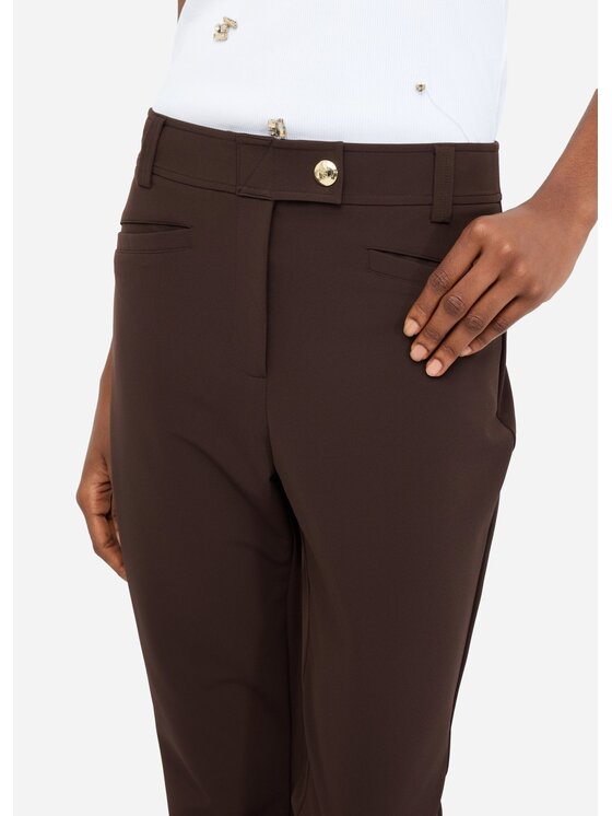 Liu Jo Liu Jo Pantaloni di tessuto TF5266T262090915 Marrone Slim Fit