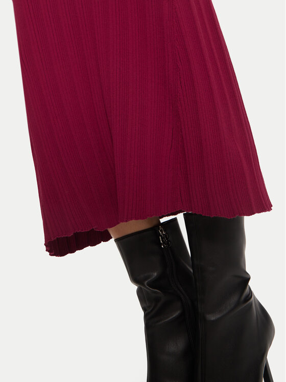 HUGO Hugo Vsakodnevna obleka Sarpheta 50519893 Bordo rdeča Slim Fit