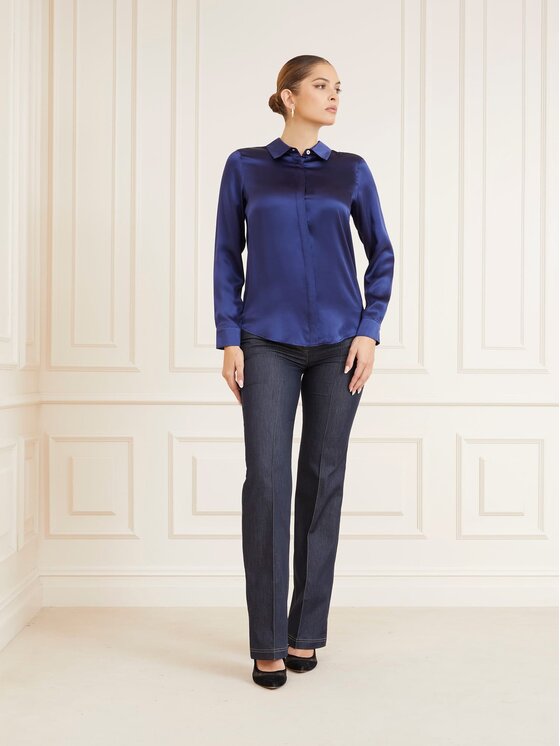 Guess Guess Top 163727 Niebieski Classic Fit