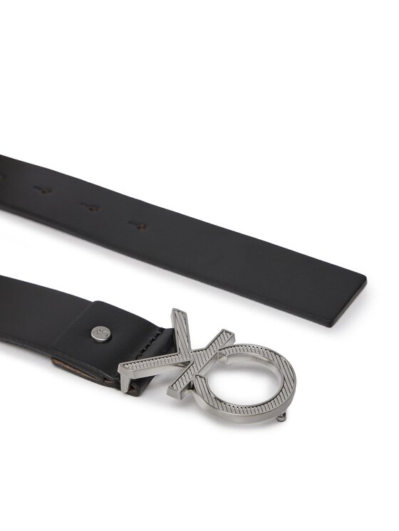 Calvin Klein Calvin Klein Чоловічий ремінь Adj Ck Metal Diagonal K50K510926 Чорний